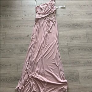 David’s Bridal Light Pink Bridesmaid Dress